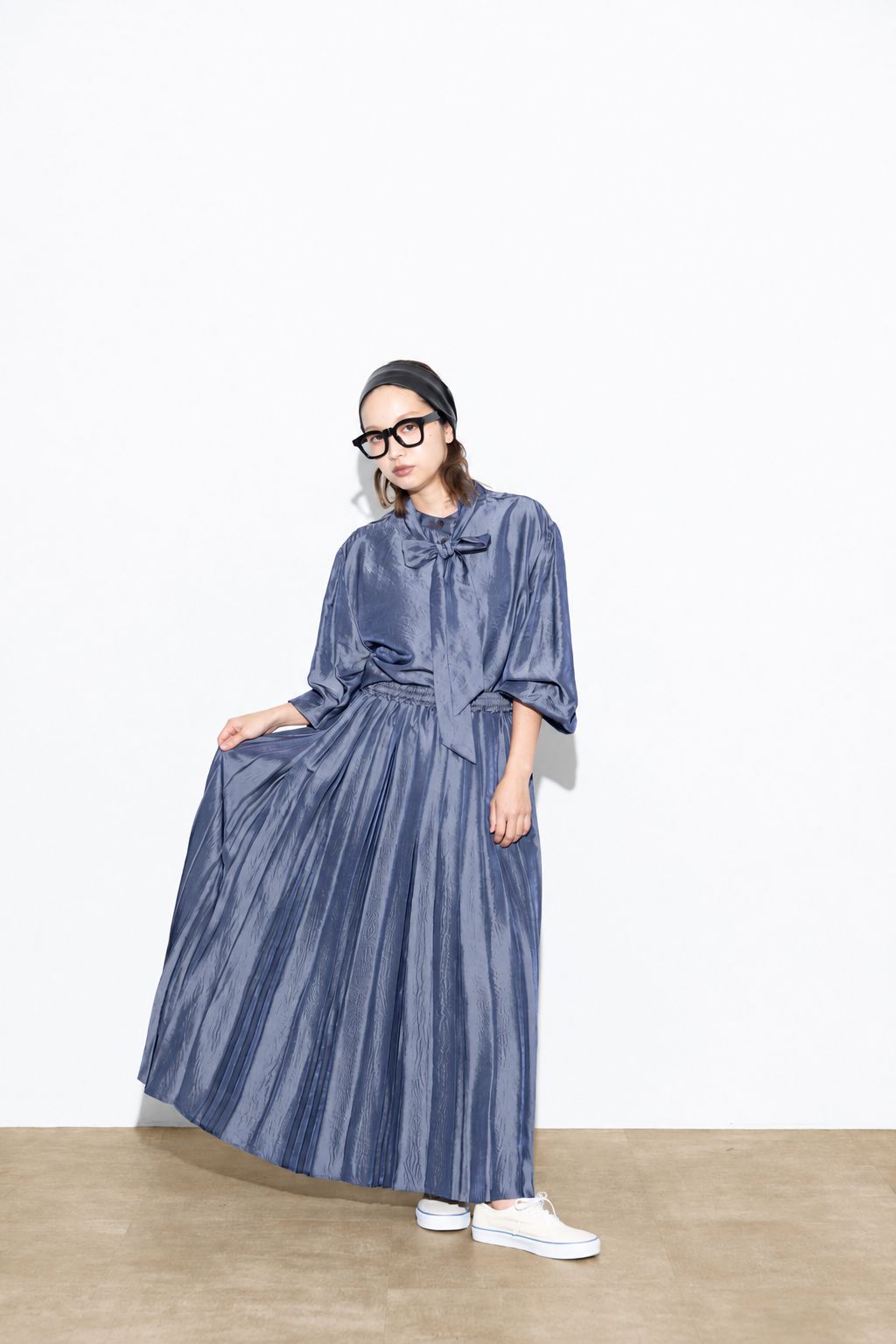 【GOOD VIEW DESIGN】ボウタイ取り外し可ブラウス/GVD BL-27009