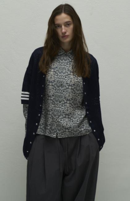 【WYTE】コットンメッシュデュアルフットボールカーディガン/11-30210