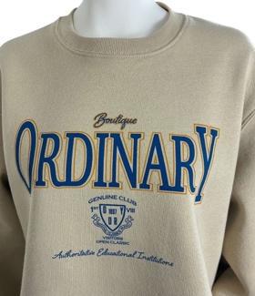 【Ordinary】カレッジプリントスウェットシャツ/BO26-723T