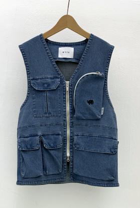 【WYTE】ハイブリットデニムフィッシングベスト/11-12330
