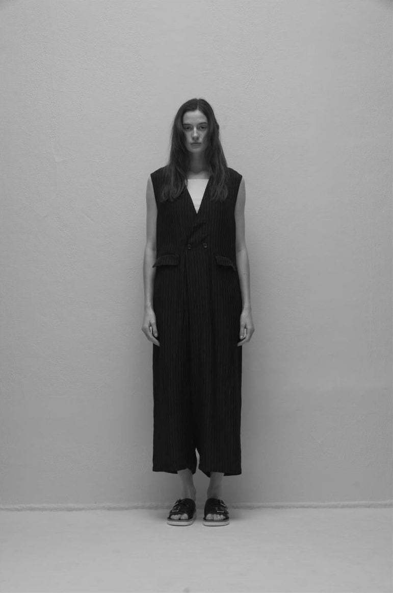 【WYTE】インサイドアウトピンストライプジャンプスーツ/11-11480