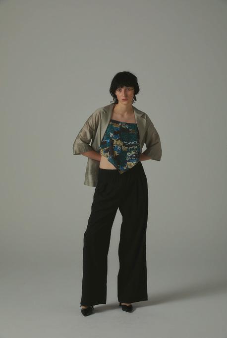 【ANGELINA】五分袖オーバージャケット/26163-6063M