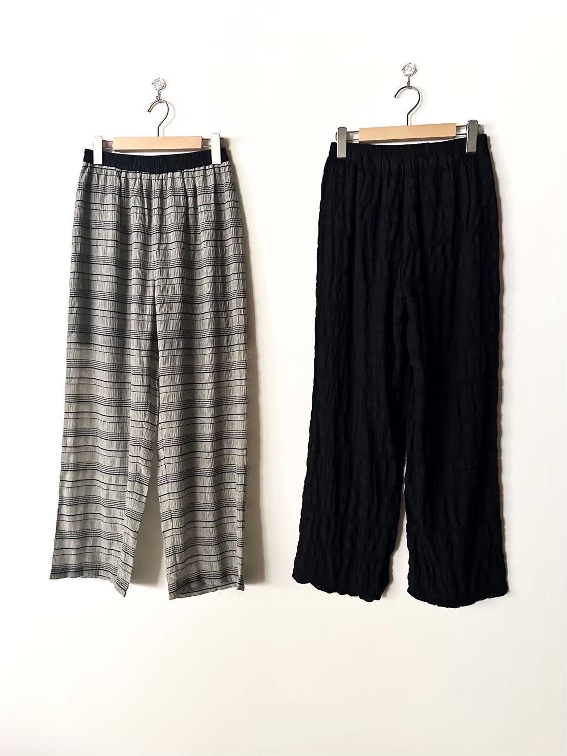 【RILATO】シャーリングボーダーパンツ/R26269