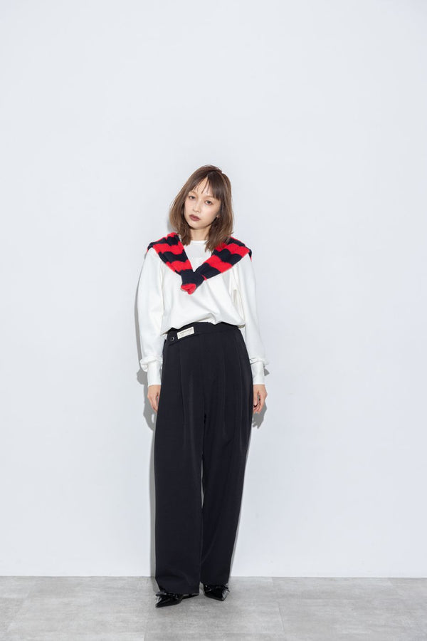 【MARGAUX VINTAGE】ウエストデザインタックパンツ/MG PT-26126-A