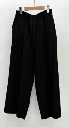 【WYTE】コントラストジャガードイージーワイドトラウザーズ/11-12560