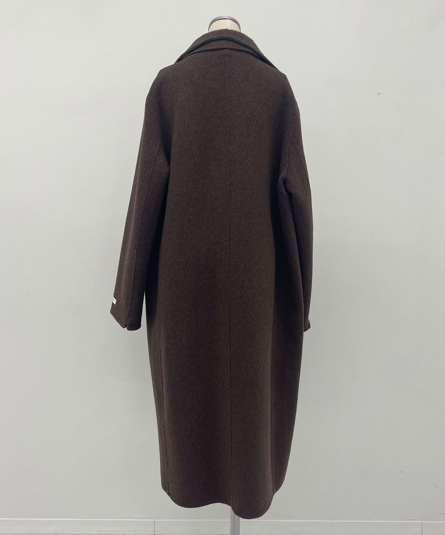 【HERENCIA】ZIPデザインダブルウールロングコート/H125309