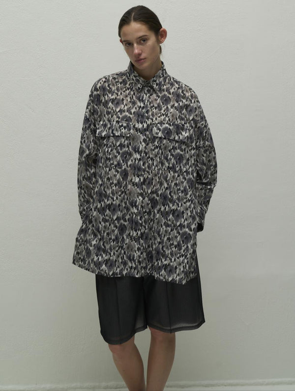 【WYTE】DEVEAUXプリントサイドベンツファティーグシャツ/11-12770