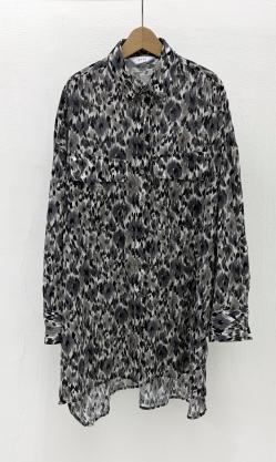 【WYTE】DEVEAUXプリントサイドベンツファティーグシャツ/11-12770