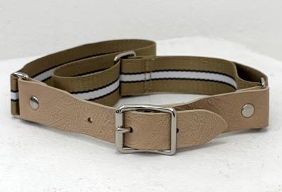 【WYTE】ペイズリーエンボスアイビーストライプベルト/11-90391