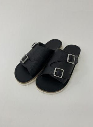 【WYTE】ペイズリーエンボスレザーサンダル/11-90390