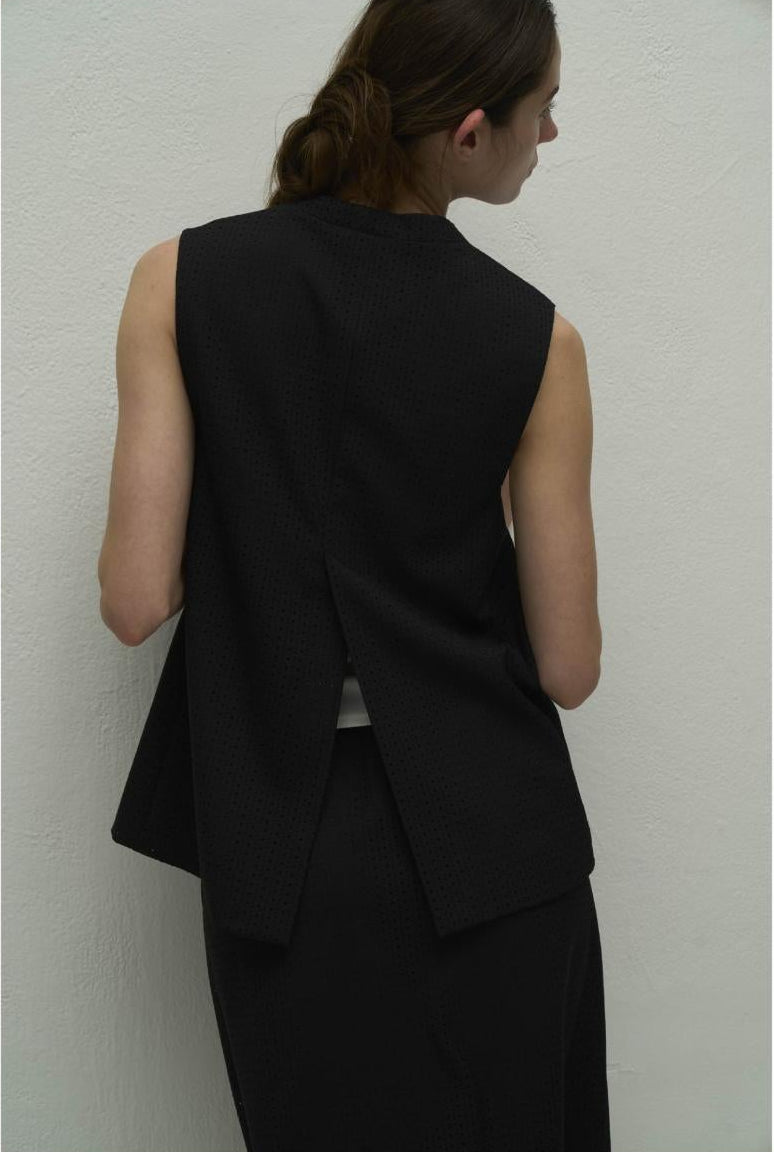 【WYTE】パンチドットボンディングジレ/11-12630