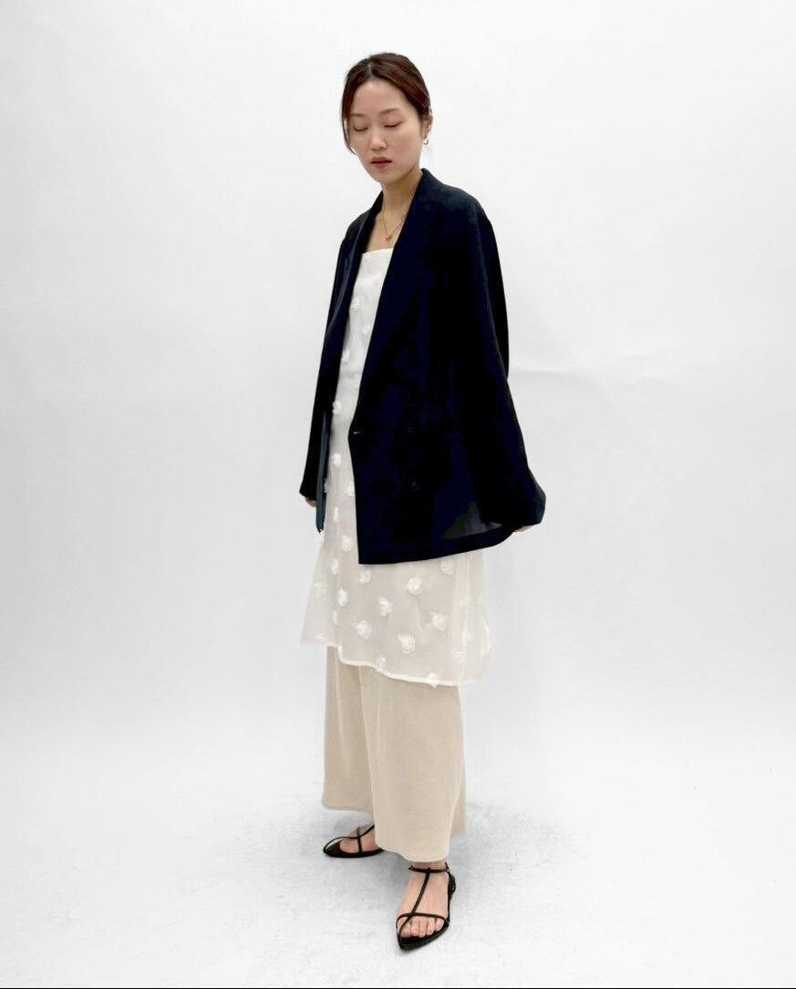 【cafune】ドライタッチシアーテーラードジャケット/25407