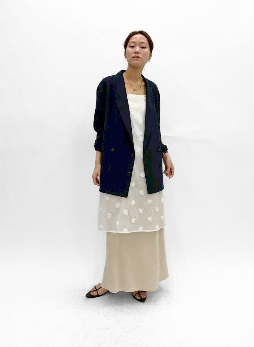 【cafune】ドライタッチシアーテーラードジャケット/25407