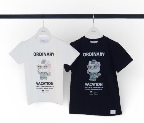 【Ordinary】Ordinaryミーツスリーアーティストコラボレーションズ キティTシャツキッズ/BO26-540T