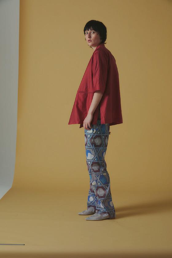 【ANGELINA】五分袖オーバージャケット/26163-6063M