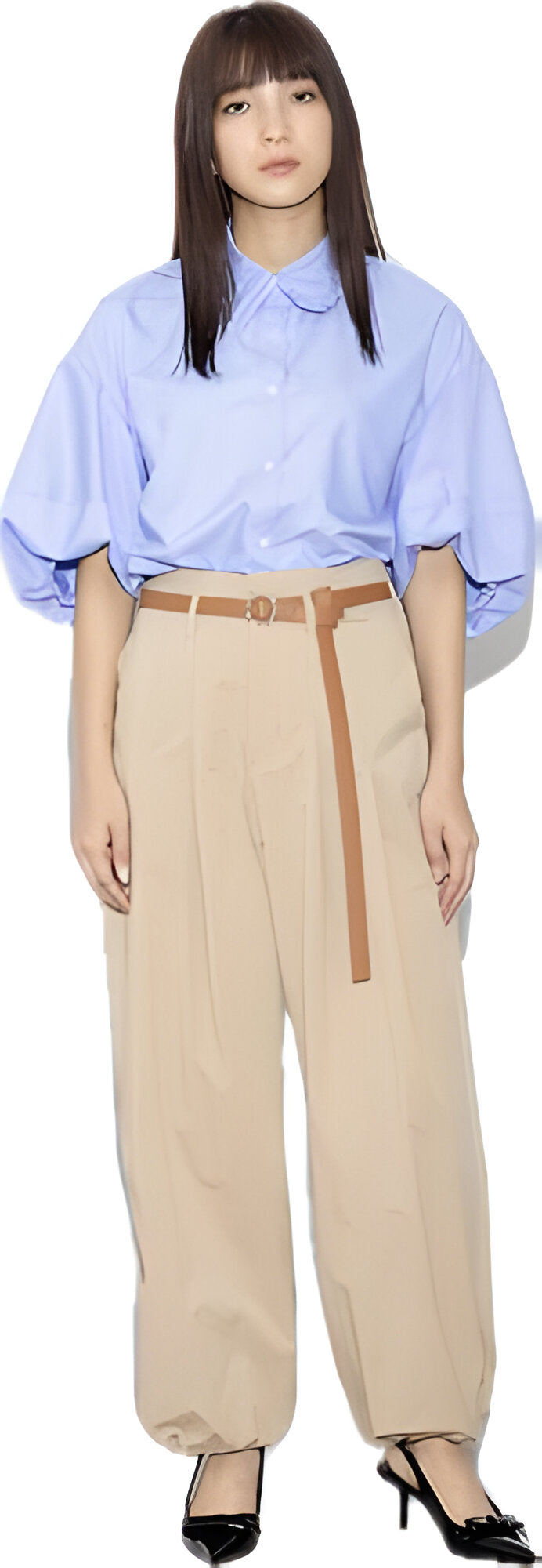 【MARGAUX VINTAGE】ツータックワイドパンツ/MG PT-26027-S