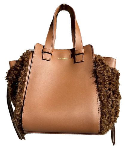 【VIOLAd'ORO】ELMO エコファーイタリアンレザートートバック/V-9087