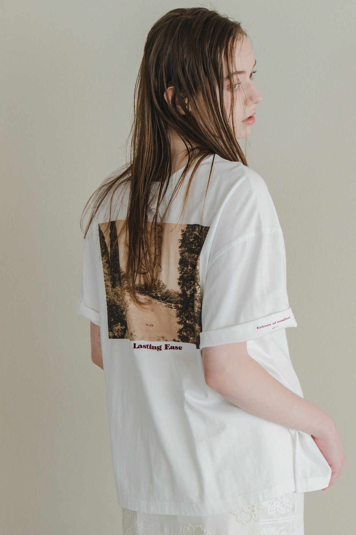 【WHYTO.】2wayプリントT "ranch"/WHT27HCS4035
