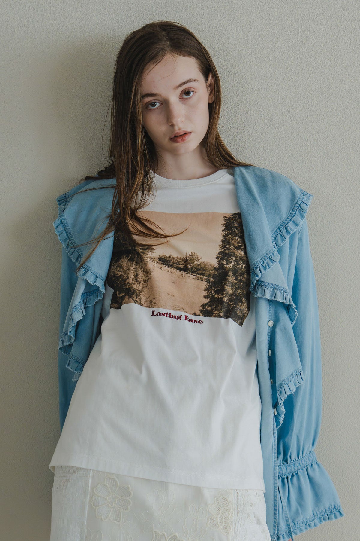 【WHYTO.】2wayプリントT "ranch"/WHT27HCS4035