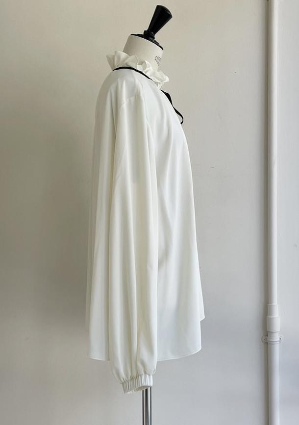 【anana】ジョーゼットフリルリボンブラウス/a52-049