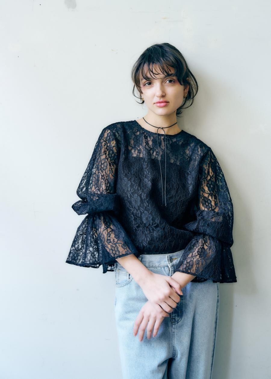 【再入荷】【anana】キャンディースリーブレースブラウス/a56-008