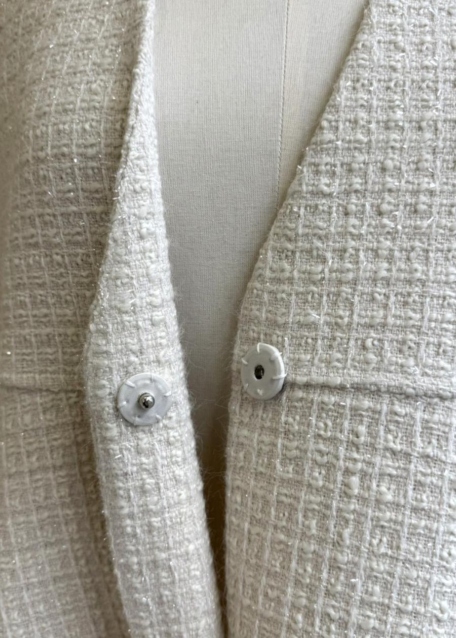 【anana】ラメシャギーツイード立体フォルムベスト/a61-025